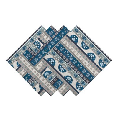 Laural Home Simply Winter 4-Pc. 20" x 20" Napkin Set