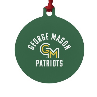 George Mason University Patriots Logo Aluminum Holiday Christmas Tree Ornament