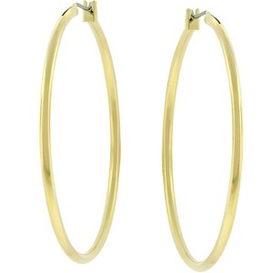 Slickblue Women's Classic Fashion Hoop Earrings, 30mm & 40mm Sizes, Rose Gold, Gold, Silver, Lever Back Jewelry - 1 of 3