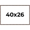 PosterPalooza | 40x26 Thin Bamboo Picture Frame, UV Acrylic, 2 Finishes - Gold and Brown - 2 of 4