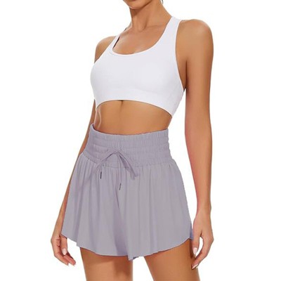 Flowy Athletic Dress Shorts for Women Workout Running Gym Yoga High Waist Skort Sweat Skirt Cute Clothes Summer Outfits