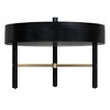NicBex Coffee Tables for Living Room Round Wood Rotating Tray Coffee Table with Storage and Metal Legs - 3 of 4