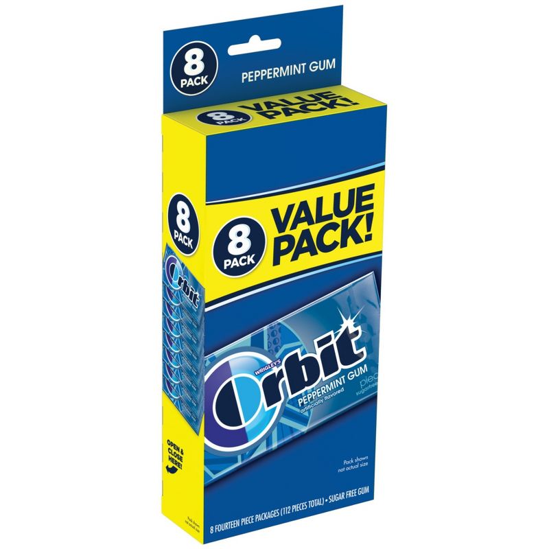 Orbit Peppermint Sugarfree Gum Value Pack - 112ct, 1 of 13