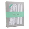 Ely's & Co. Baby Fitted Waterproof Sheet Set  100% Combed Jersey Cotton Taupe Stripes & Splash - 3 of 4