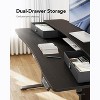 HUANUO 55"x26" Electric Standing Desk with 2 Drawers, Height Adjustable, Home Office Desk with 4 Preset Heights, Black - 4 of 4
