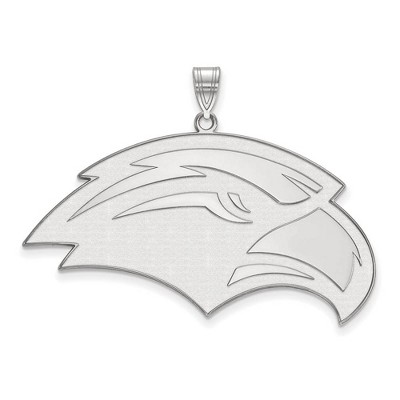 Black Bow Jewelry 10k White Gold Southern Mississippi Golden Eagles NCAA Extra Large Pendant