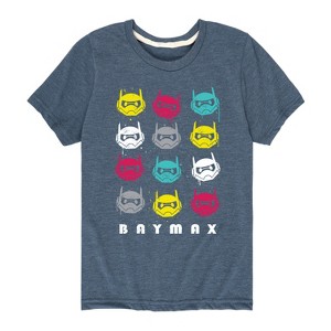 Boys' - Disney - Big Hero 6 Baymax Grid Short Sleeve Graphic T-Shirt - 1 of 4