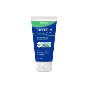 Differin Maximum Strength Acne Foam Face and Body Cleanser 10% BPO - 5 fl oz - 1 of 4