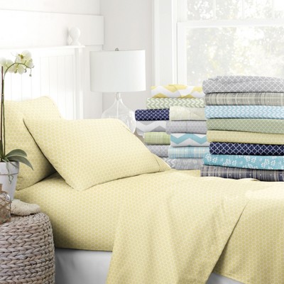 Geometric Patterns 4PC Sheet Set - Extra Soft, Easy Care - Becky Cameron