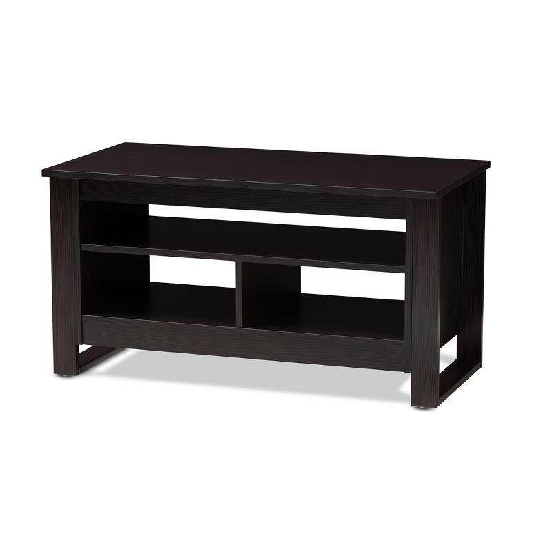 Nerissa Modern and Contemporary Finished Coffee Table Dark Brown - Baxton Studio, 1 of 9