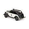 HomeRoots 7" Black and White Metal Hand Painted 1937 Police Car Model Car - 4 of 4