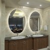 Apmir Super Bright Back LED Lighted Anti-Fog Round/Oval Wall Mirror with Tempered Glass & 3-Year Warranty - 3 of 4