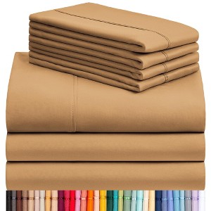 LuxClub 4-5 PC Silky Soft Cooling Deep Pocket Performance Sheet Set - 1 of 4