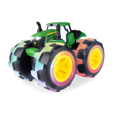 ertl john deere tractor with lightning wheels