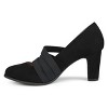 Journee Collection Women's Loren Comfort Insole Medium and Wide Width Round Toe Mid Block Heel Pumps - 2 of 4