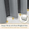 LunaLulinlk Fabric Shower Curtain with Hooks - 2 of 4