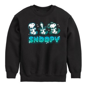 Boys' - Peanuts - Snoopy Graphic Long Sleeve Fleece Sweatshirt - 1 of 4