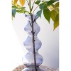Small Glass Bubble Vase – Blue – 13.5" Tall Decorative Accent by Kalalou - 3 of 4