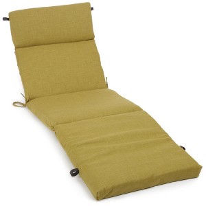 Blazing Needles, 72-inch by 24-inch Solid Polyester Outdoor Chaise Lounge Cushion - 1 of 1