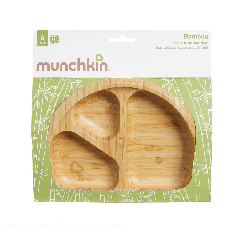 Munchkin Bamboo Divided Suction Dining Plate, 5 of 9