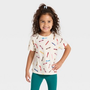 Toddler Girls' Short Sleeve Relaxed T-Shirt - Cat & Jack™ - 1 of 3