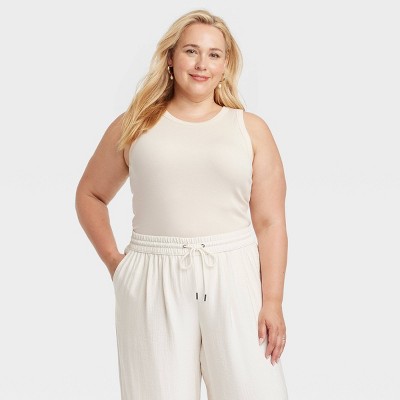Women's Ribbed Tank Top - A New Day™