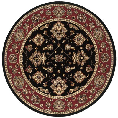 Oriental Weavers Ariana 623M3 Black/ Red Indoor Area Rug - 6' Round