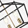 Chloe Lighting Ironclad Industrial 5 Light Textured Black Island Pendant Ceiling Fixture 36" Wide - 3 of 4