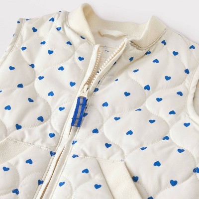 ジャケット・アウター SZ Blockprints QUILTED VEST HEART COOKIE SZ Blockprints Poppy Heart Jacket | Free People