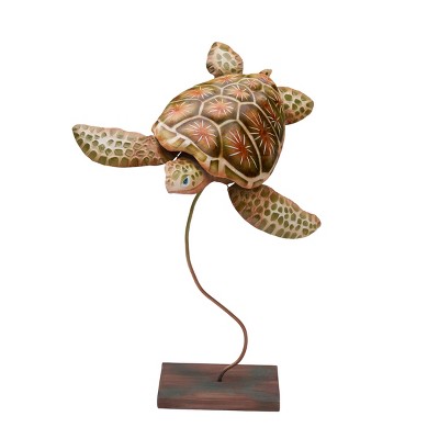 Beachcombers Turtle On Stand Figurine