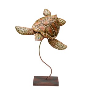 Beachcombers Turtle On Stand Figurine - 1 of 3