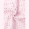 Womens Lightweight Shrugs Short Sleeve Open Front Cropped Cardigan Crochet Knit Sweater - 4 of 4