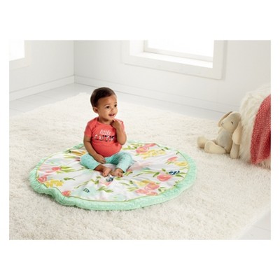 Floral Round Activity Playmat by Cloud Island Pink Light Green in Cote dIvoire at XOF 28158 Rating 5