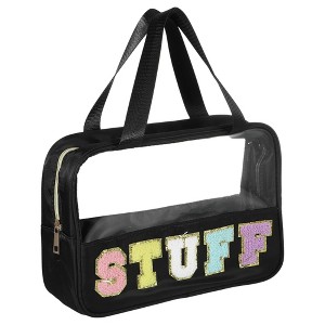 Unique Bargains Women's Waterproof Makeup Tote Bag for Travel 1 Pc - 1 of 4