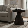 LeisureMod Wisp 16" Round Side Table - Fiberstone Hourglass Pedestal Design, Painted Finish Indoor & Outdoor Accent Table for Living Room and Patio - 4 of 4