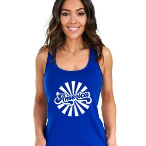 Simply Sage Market Women's America Rays Racerback Graphic Tank - 1 of 4