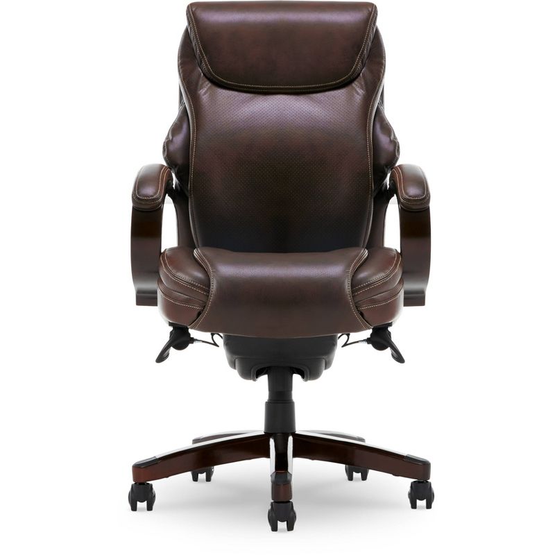 Hyland Bonded Leather & Wood Executive Office Chair - La-Z-Boy, 1 of 15