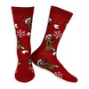 Scooby Doo Sock Men's Holiday 6 Pair Christmas Crew Socks and Holiday Card Set Fits Shoe Size 6-12 Multicolored - 3 of 4