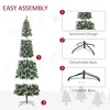 NicBex 7.5ft Prelit Artificial Christmas Tree with 1075 Branch Tips, 350 LED Lights, Pine Cones and Red Berries for Indoor - 4 of 4