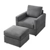 NicBex Modern Accent Chair with Ottoman Upholstery Living Room Chair Comfy Chair Lounge Chair for Bedroom - 2 of 4