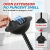 Toilet Plunger with Holder – Bathroom Plunger with Cover, Toilet Bowl Cleaner, Bathroom Accessories, Black, 19 Inch - 4 of 4
