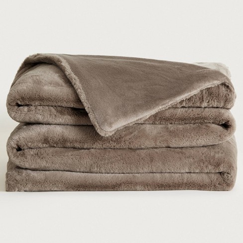 100"x100" Oversized Cuddle Puddle Throw Blanket Taupe Ducky - Unhide ...