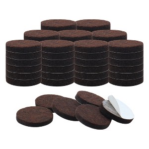 Unique Bargains Felt Self-stick Non-slip Anti-scratch Round Furniture Floor Pads 60 Pcs - 1 of 3