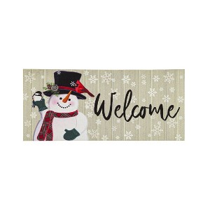 Evergreen Let it Snow! Sassafras Indoor Outdoor Switch Doormat 1'10"x10" Multicolored - 1 of 2