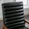 Bestier 26" Luxurious Oil Wax Leather Recliner for Adult, Upholstered Lounge Chair with Parawood Frame, Footrest, Accent Chair for Living Room - 3 of 4