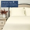 Delara 100% Organic Cotton Percale Fitted Sheet Set, Soft, Silky & Breathable - 4 of 4
