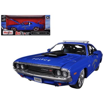 1970 Dodge Challenger R/T Coupe Police Blue All Stars" 1/24 Diecast Model Car by Maisto Maisto"