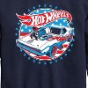 Boys' - Hot Wheels - Red, White and Blue Muscle Car Graphic Long Sleeve Fleece Sweatshirt - 2 of 4