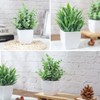 Aoibox 2 Pack Mini Artificial Potted Plants for Table Desk Home Bathroom Office Decor, Small Fake Plants for Indoor Decor - 3 of 4