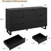 Drawer Dresser with Adjustable Legs - Waterproof MDF Top, Rustic Modern Design, Anti-Tip Safety & Easy Assembly - 2 of 4